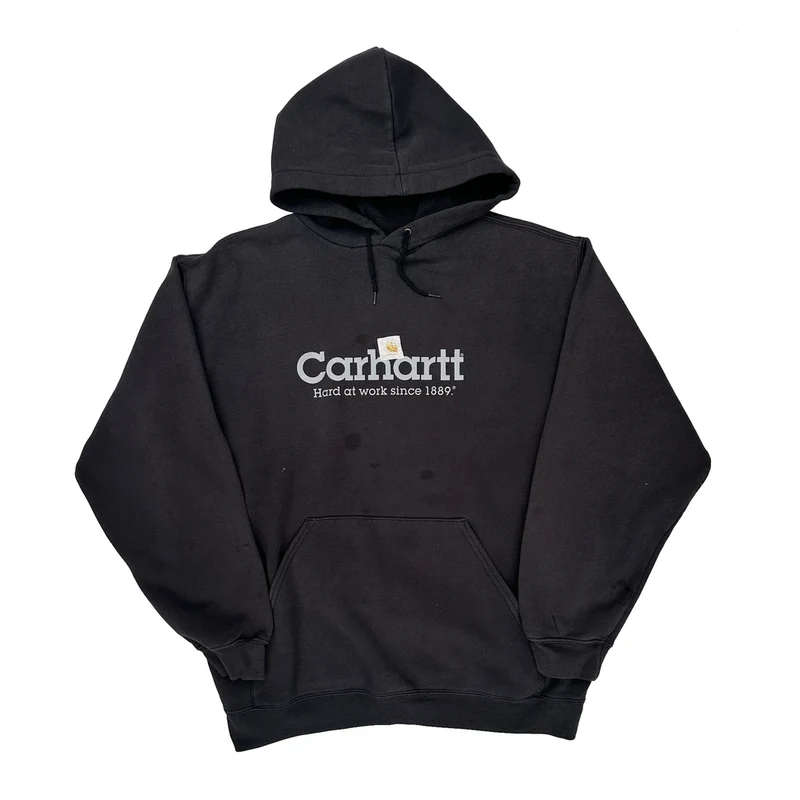 Carhartt Hoodie - XL Black Cotton Blend