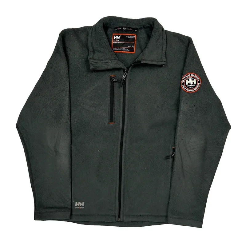 Helly Hansen Fleece Jacket - Large Gray Polyester