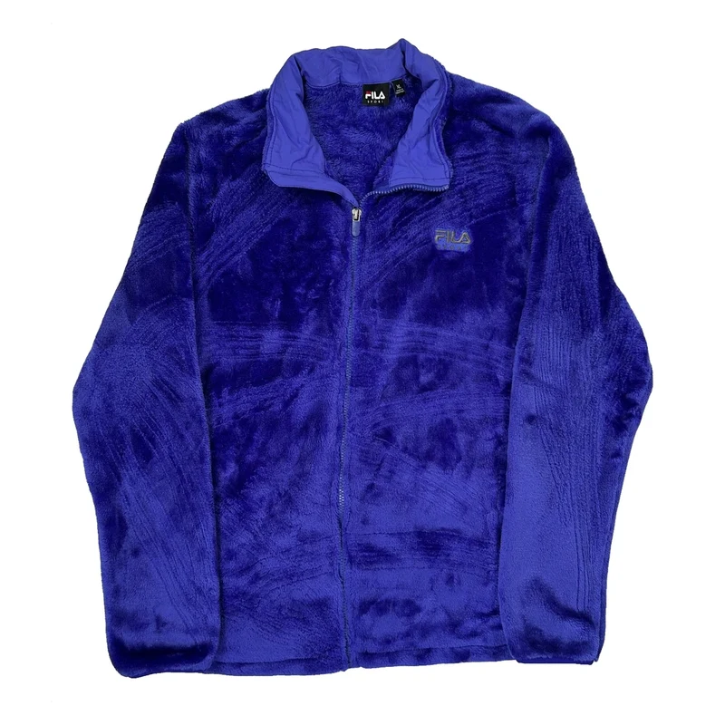 Fila Fleece Jacket - XL Blue Polyester