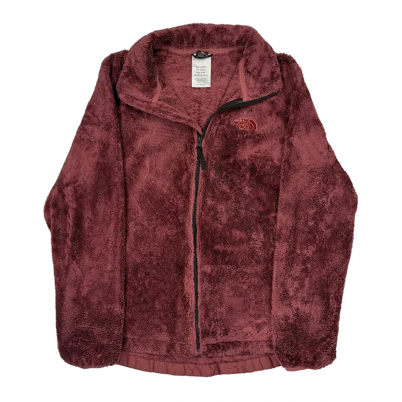 The North Face Fleece Jacket - XL Burgundy Polyester