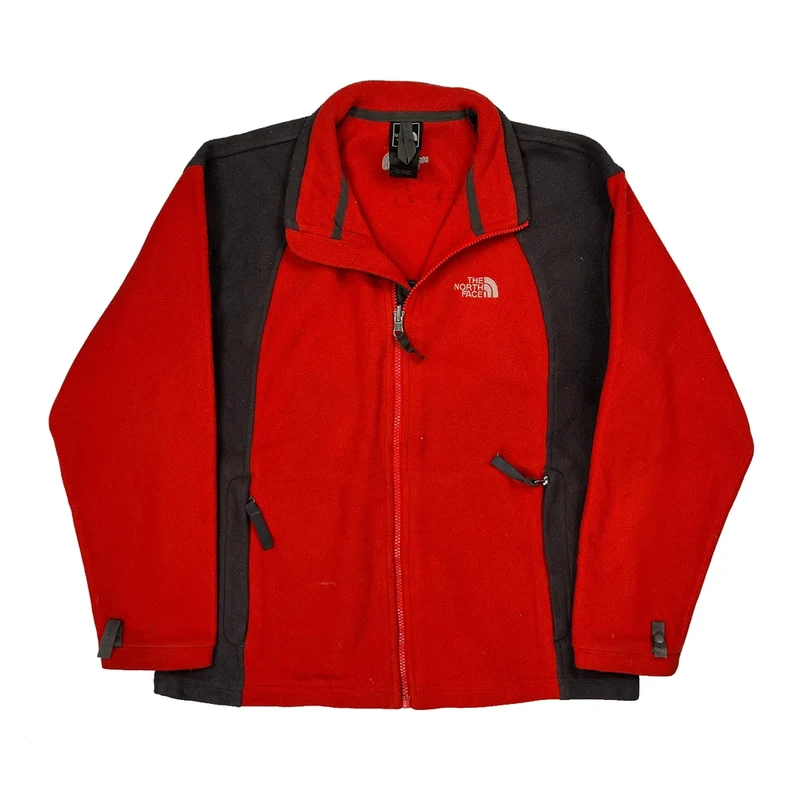 Kids The North Face Fleece Jacket - Large Red Polyester