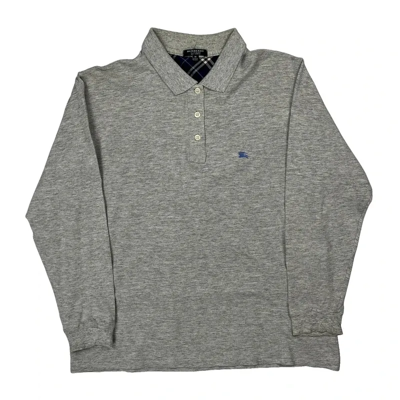 Burberry London Polo Shirt - Medium Gray Cotton