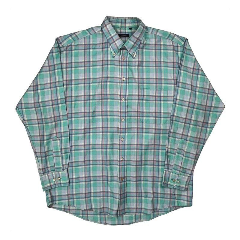 Burberry London Checked Shirt - XL Multicoloured Cotton