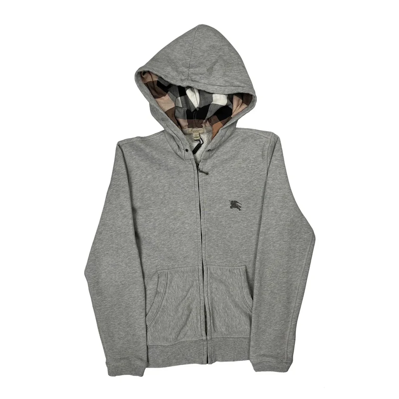 Burberry Brit Hoodie - Medium Gray Cotton
