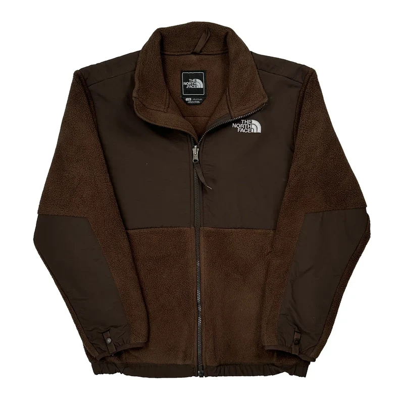 Age 12-13 The North Face Fleece Jacket - Large Brown Polyester