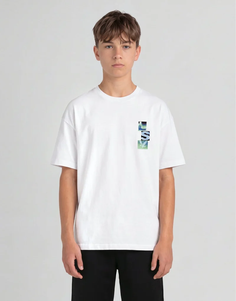 Block Type Graphic T-Shirt