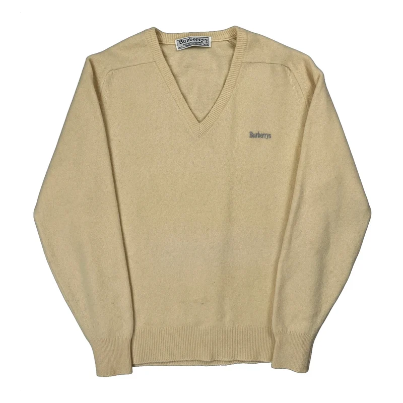 Burberry Sweater - Medium Cream Wool