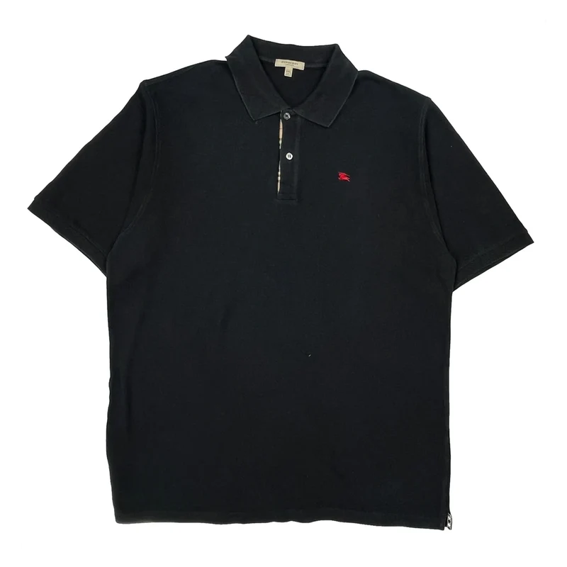 Burberry London Polo Shirt - 2XL Black Cotton