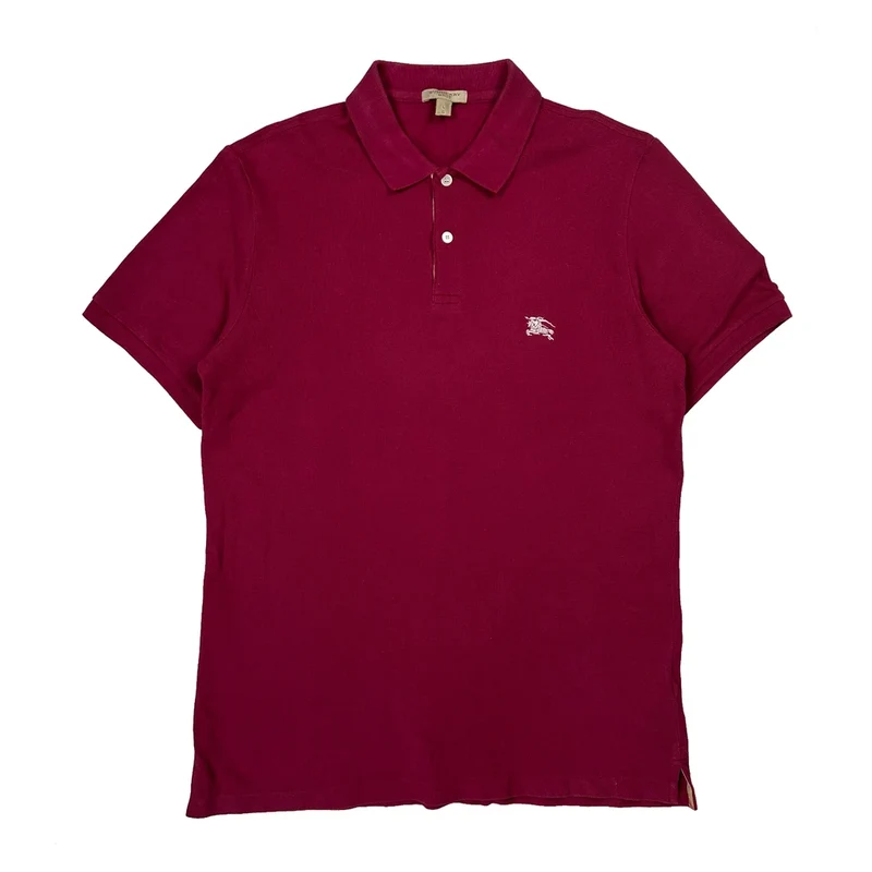 Burberry Brit Polo Shirt - Large Red Cotton