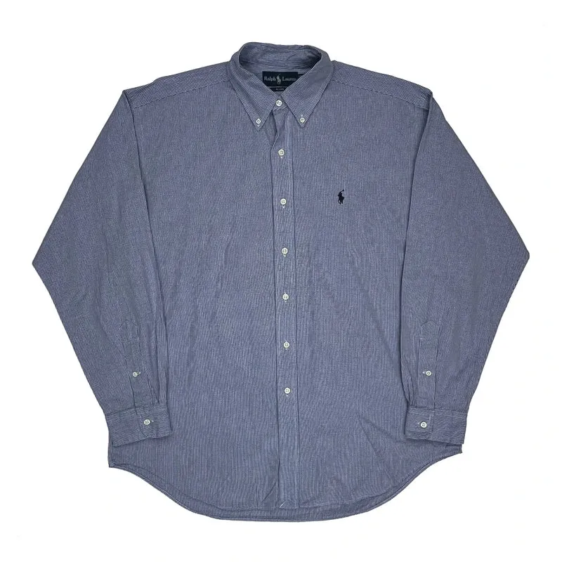 Blake Ralph Lauren Checked Shirt - Large Blue Cotton