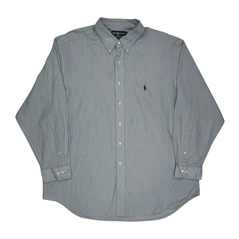 Ralph Lauren Shirt - 2XL Blue Cotton