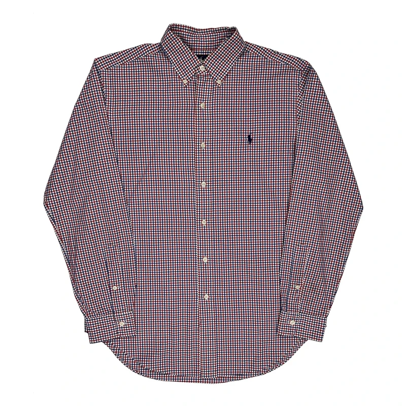 Ralph Lauren Checked Shirt - Medium Multicoloured Cotton
