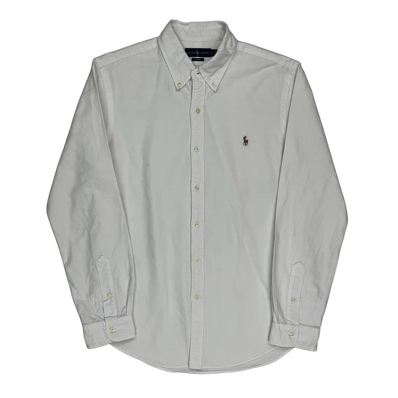 Ralph Lauren Slim Fit Shirt - No Size White Cotton