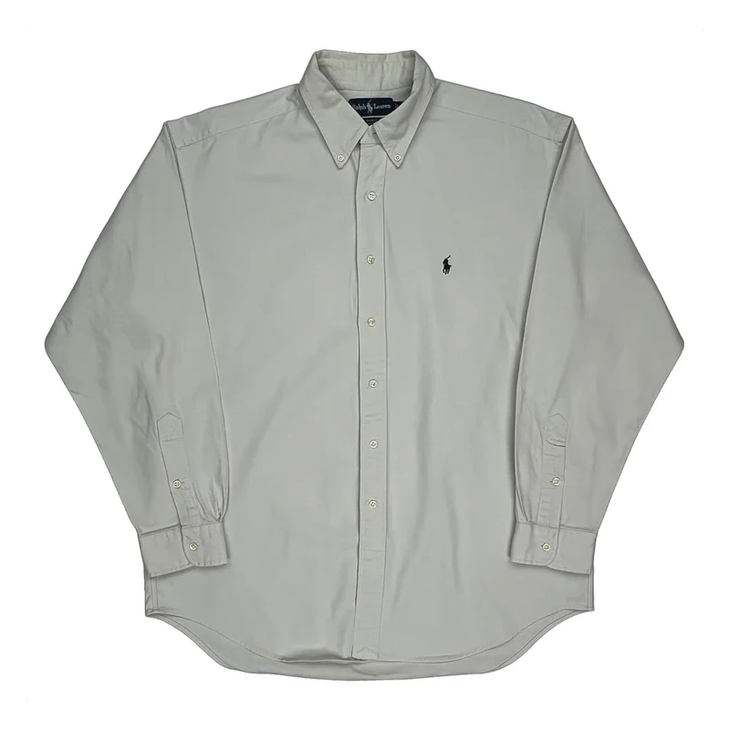 Ralph Lauren Shirt - Large Cream Cotton