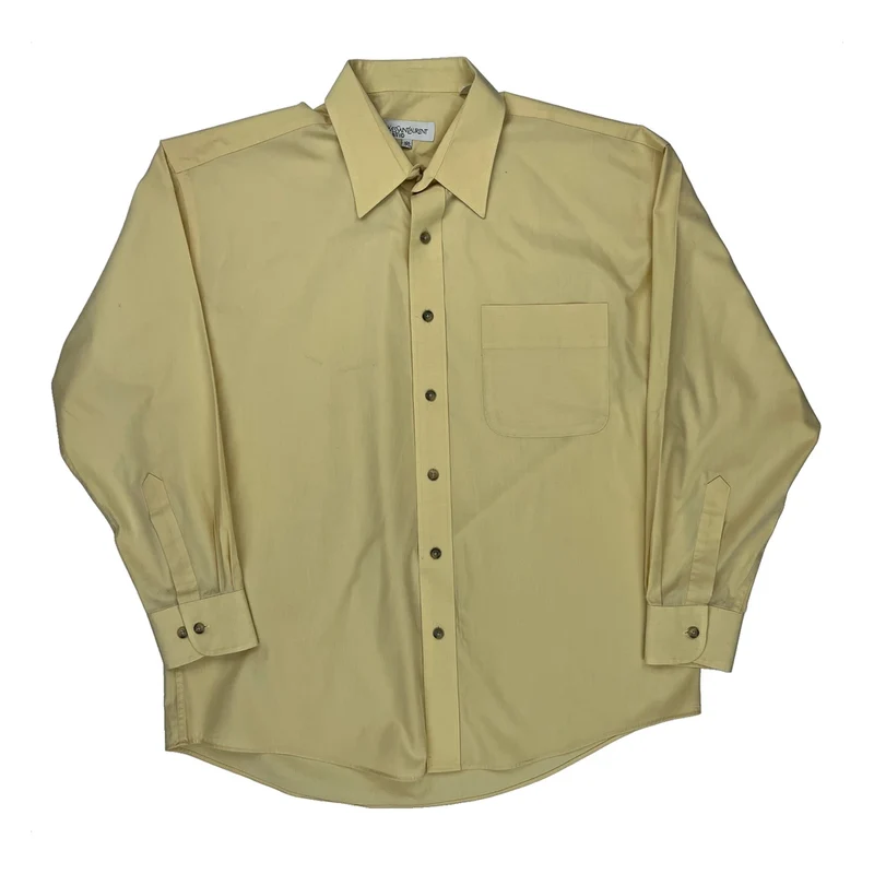 Yves Saint Laurent Shirt - Large Yellow Cotton