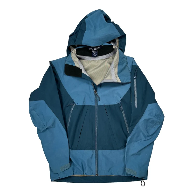 Arc''Teryx Sidewinder Sv Gore Waterproof Jacket - Medium Blue Nylon