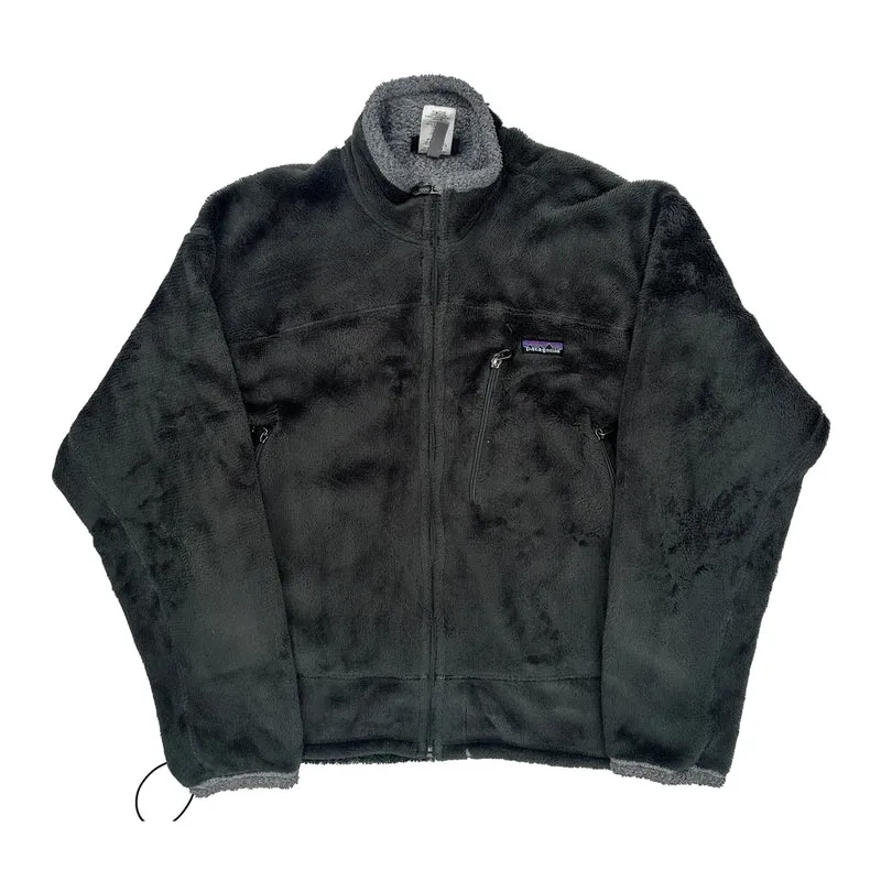 Patagonia Fleece Jacket - Medium Black Polyester