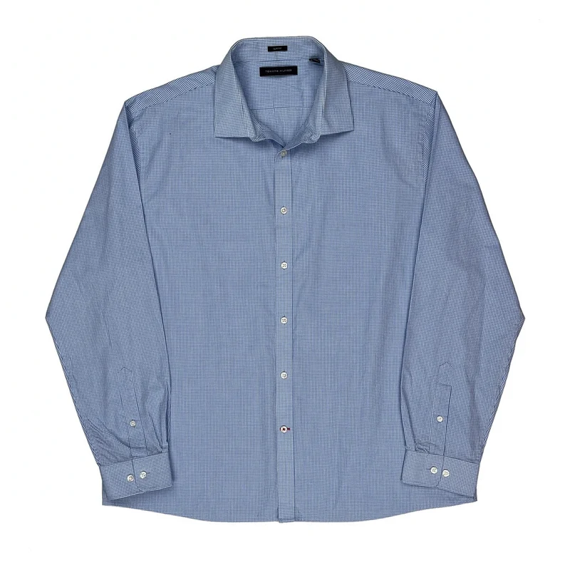 Tommy Hilfiger Checked Shirt - XL Blue Cotton