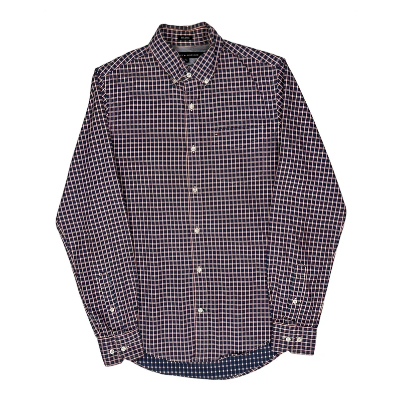 Tommy Hilfiger Checked Shirt - XS Blue Cotton