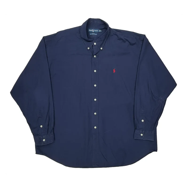 Ralph Lauren Shirt - 2XL Blue Cotton