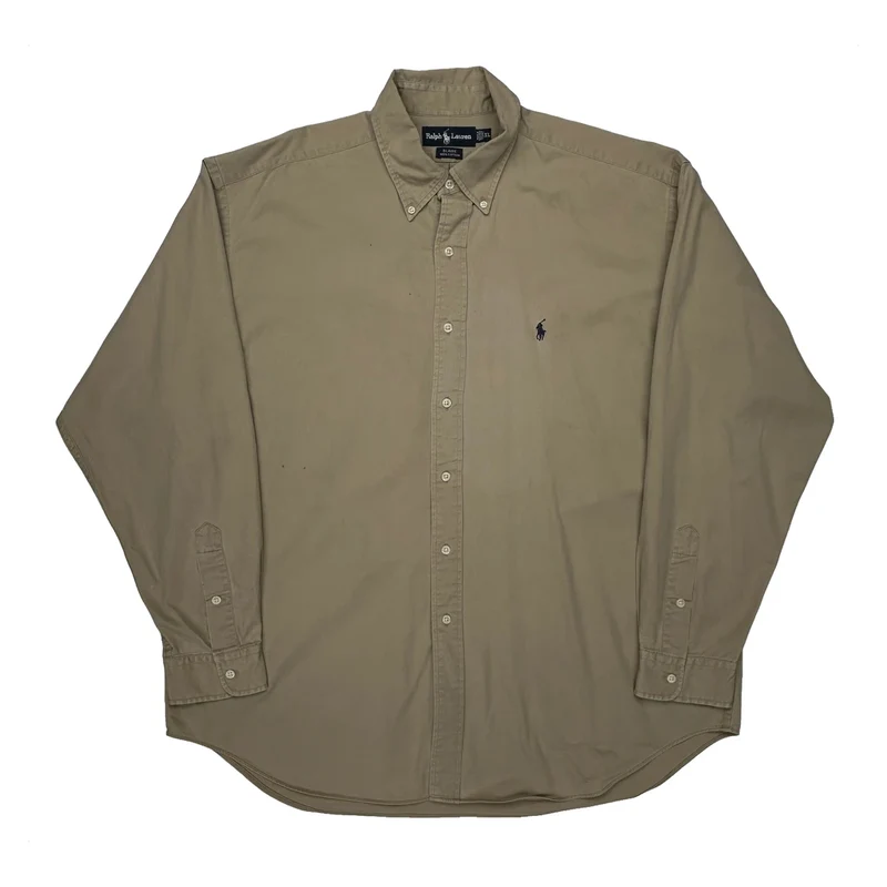 Ralph Lauren Shirt - XL Beige Cotton