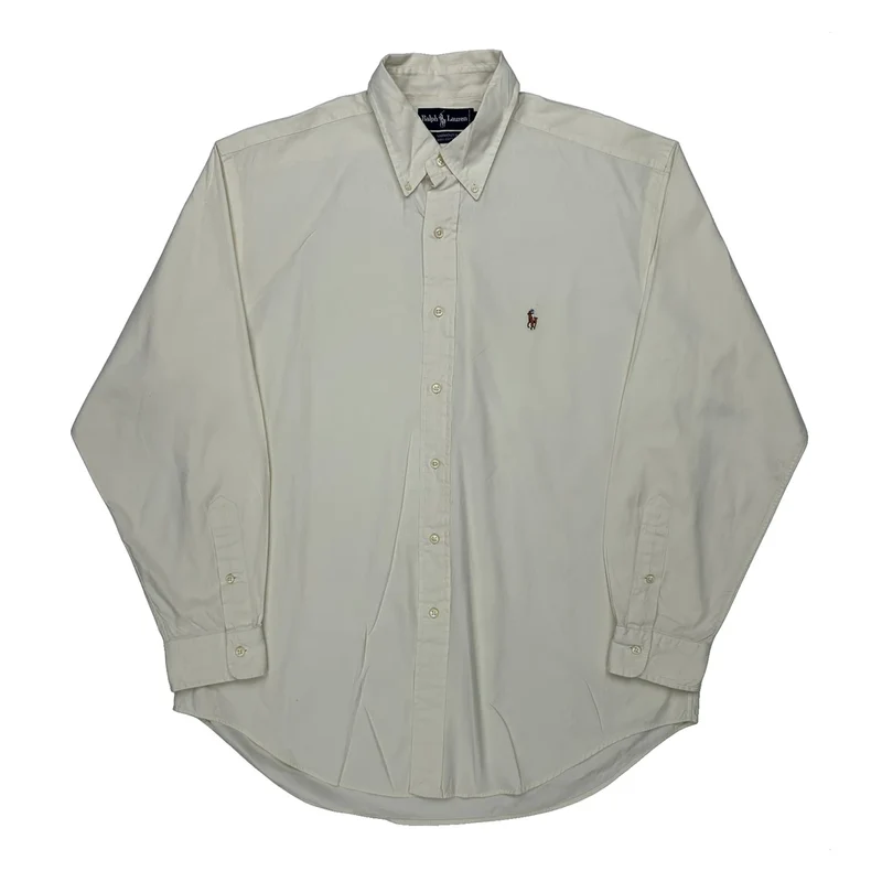 Ralph Lauren Shirt - Large Cream Cotton