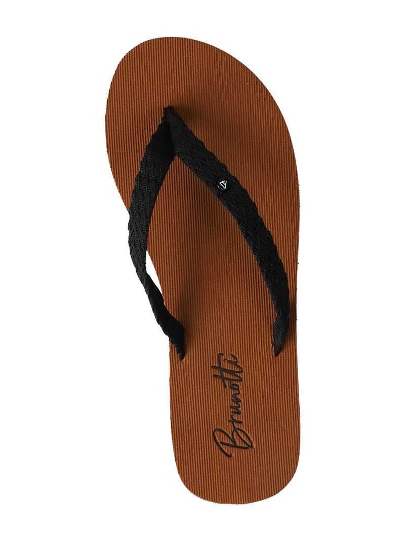 Chiara Jacquard Women Flip Flops | Black