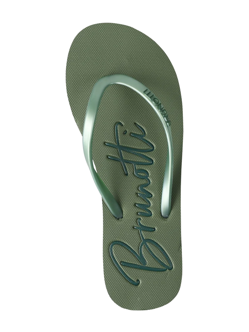 Logo Women Flip Flops | Sage Green