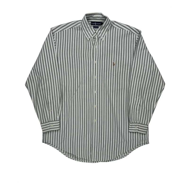 Ralph Lauren Shirt - Large Grey Cotton