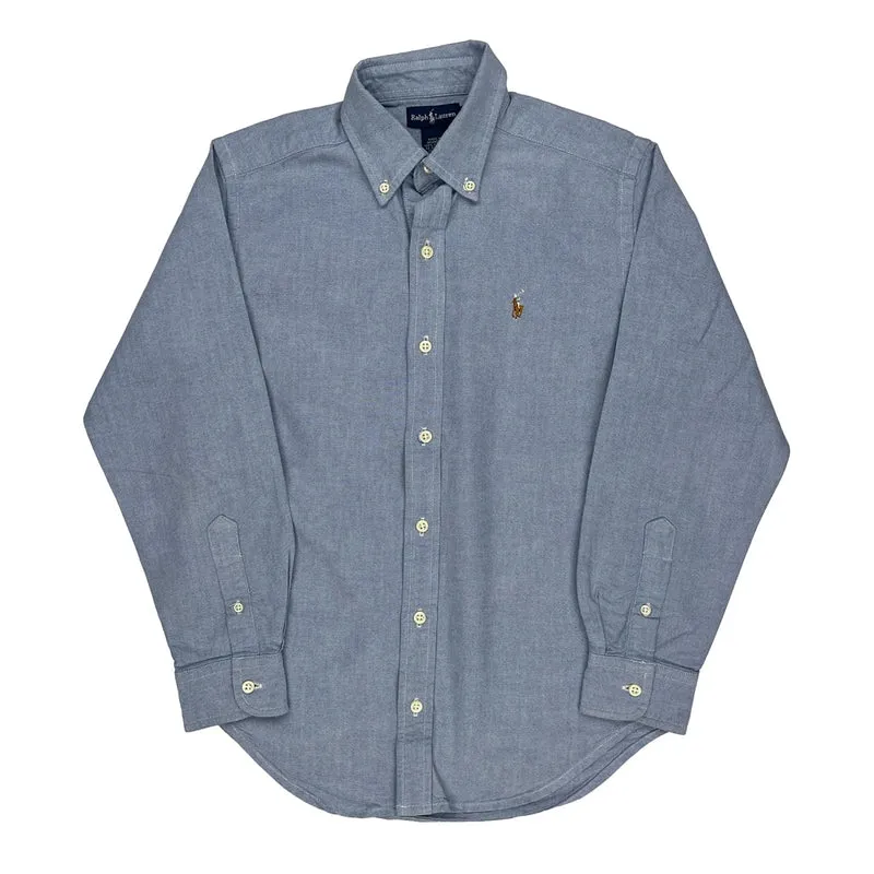Age 10 Ralph Lauren Shirt - Medium Blue Cotton