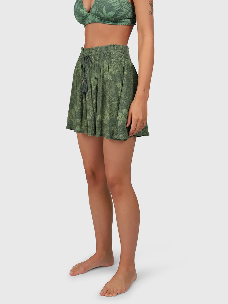 Raine-Leaf Women Shorts | Juniper