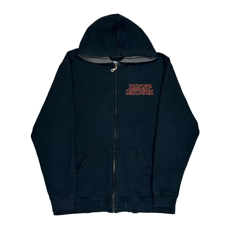 Motorcycles Harley Davidson Graphic Hoodie - XL Black Cotton