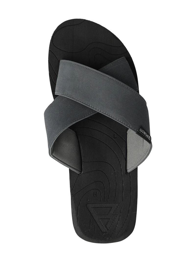 Capu Mannu Cross Men Flip Flops | Black