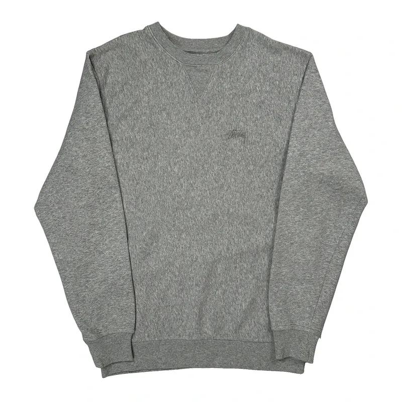 Stussy Sweatshirt - Medium Gray Cotton