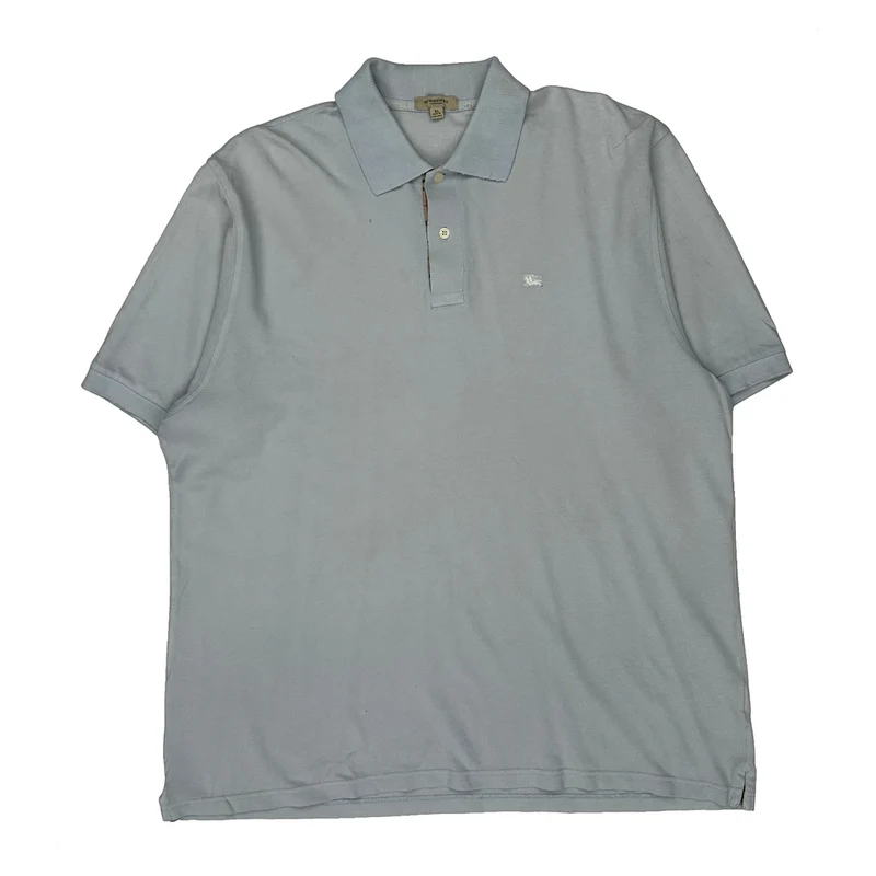 Burberry London Polo Shirt - XL Blue Cotton