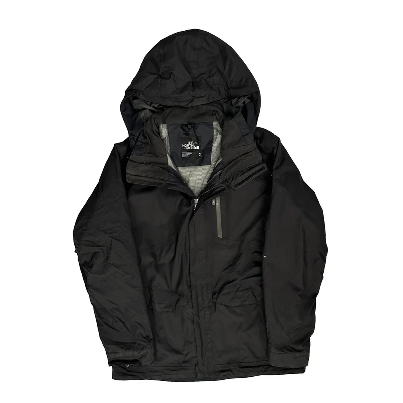 The North Face Waterproof Jacket - Medium Black Polyester