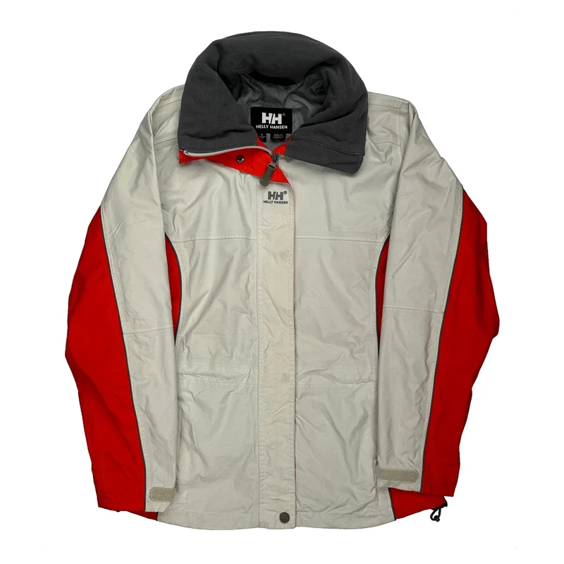Helly Tech Helly Hansen Waterproof Jacket - Small Red Polyester