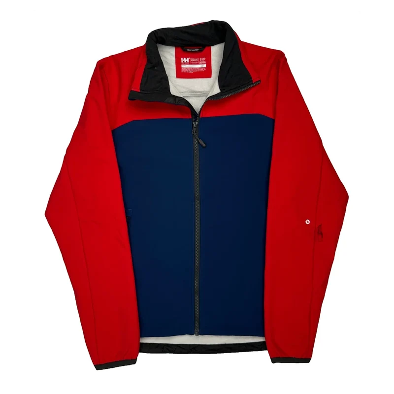 Helly Hansen Graphic Ski Jacket - Small Blue Polyester