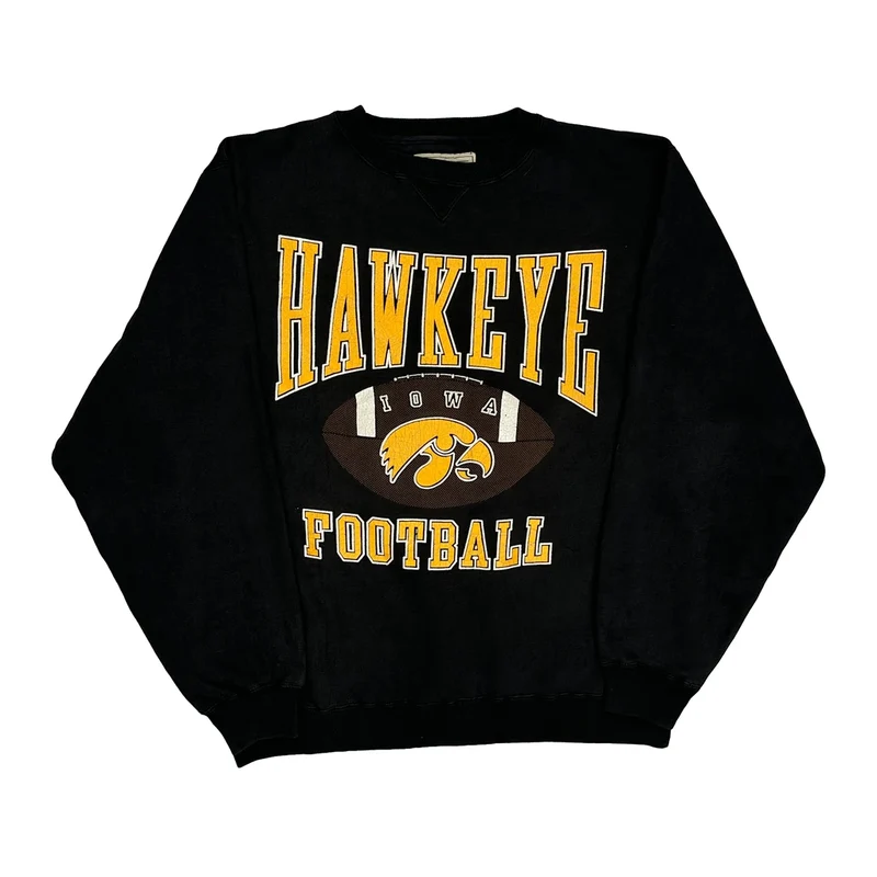 Iowa Hawkeyes Galt Sand Graphic Sweatshirt - Large Black Cotton Blend