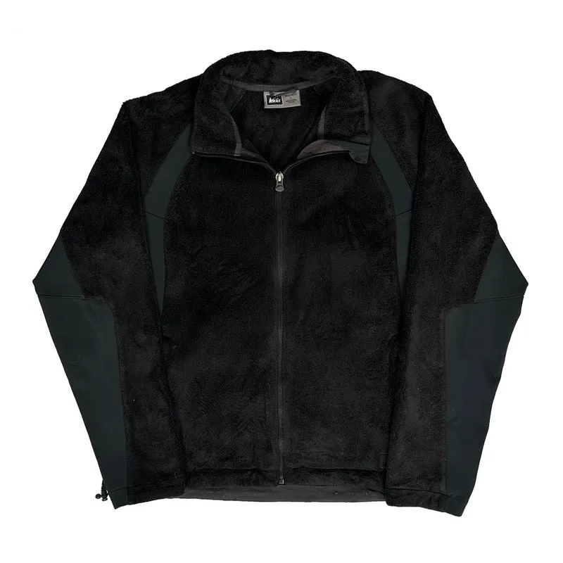 Rei Fleece Jacket - Large Black Polyester