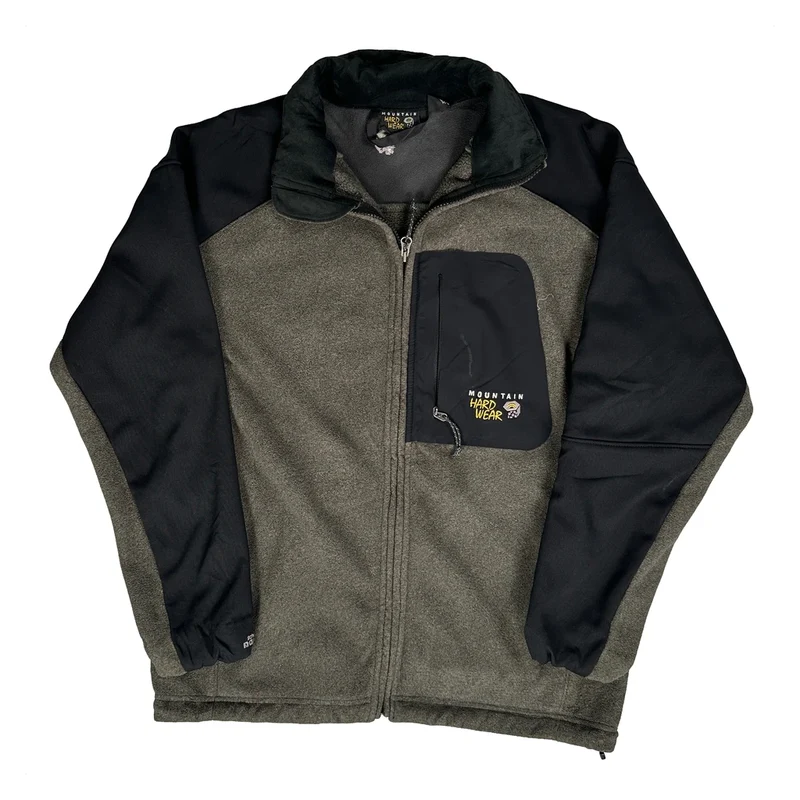 Mountain Hard Wear Fleece Jacket - Large Grey Polyester