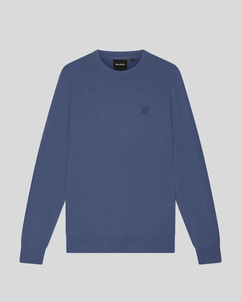Superfine Cotton Crew Neck Jumper