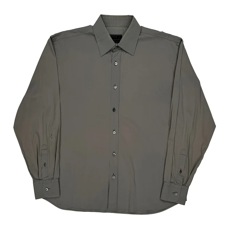Prada Shirt - Small Grey Cotton