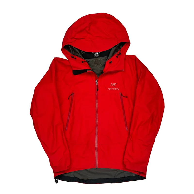 Arc''Teryx Beta Lt Waterproof Jacket - Large Red Nylon
