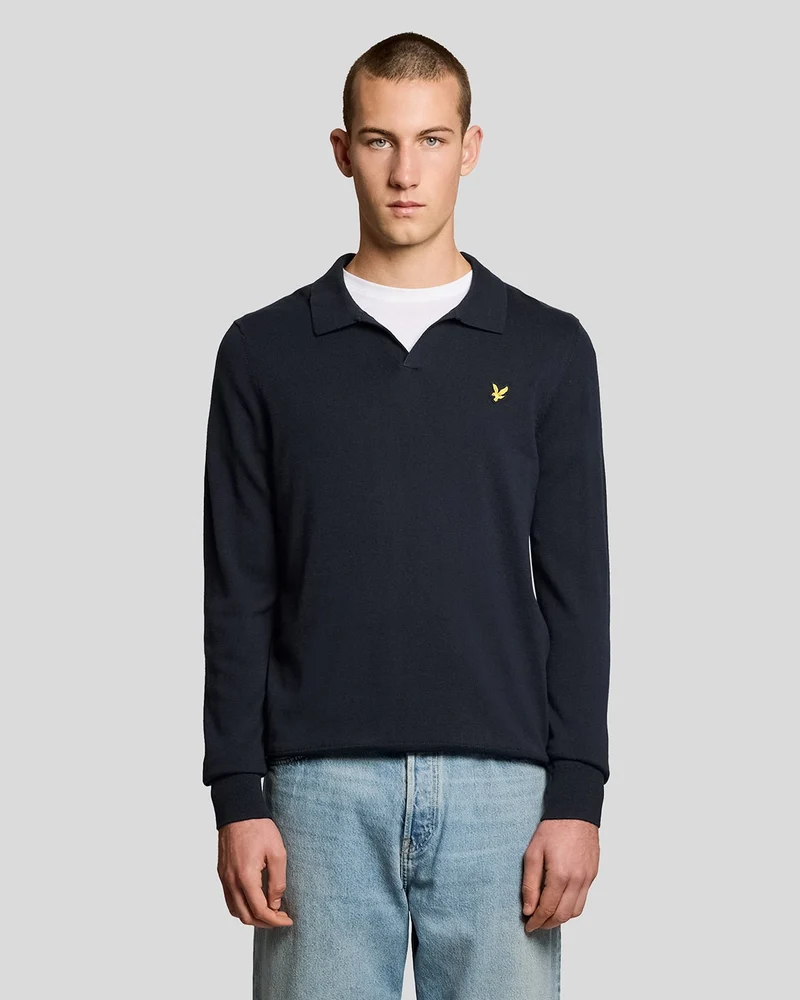 Cotton Polo-Collar Jumper