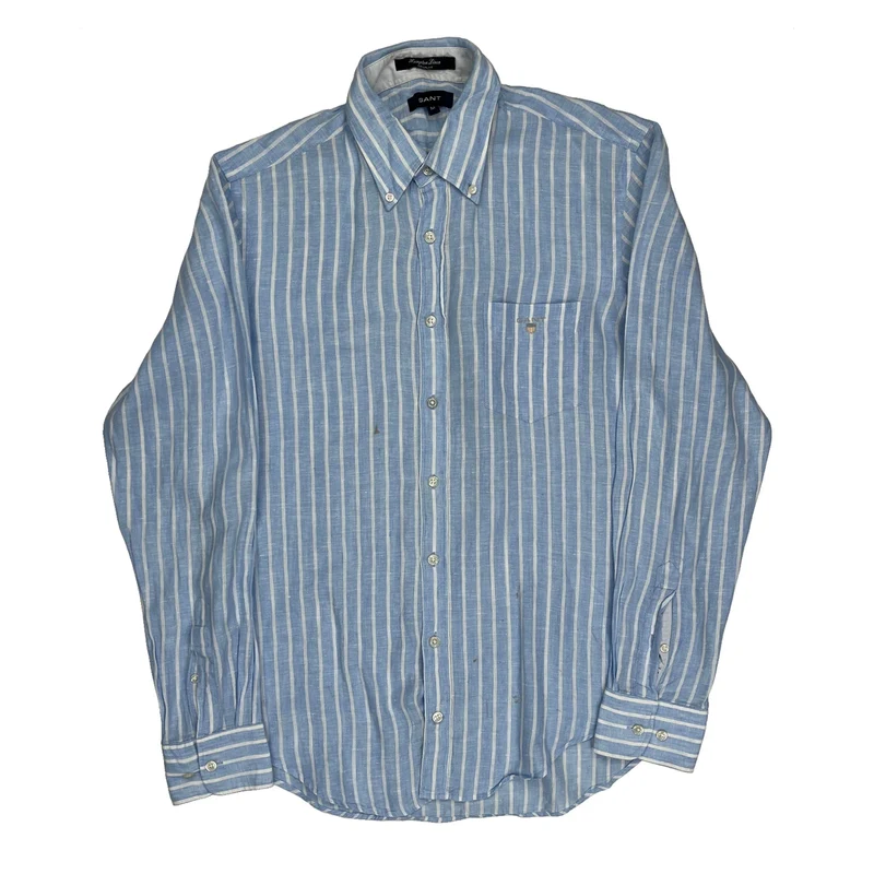 Gant Striped Shirt - Medium Blue Linen