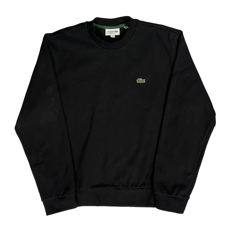 Lacoste Sweatshirt - XL Black Cotton