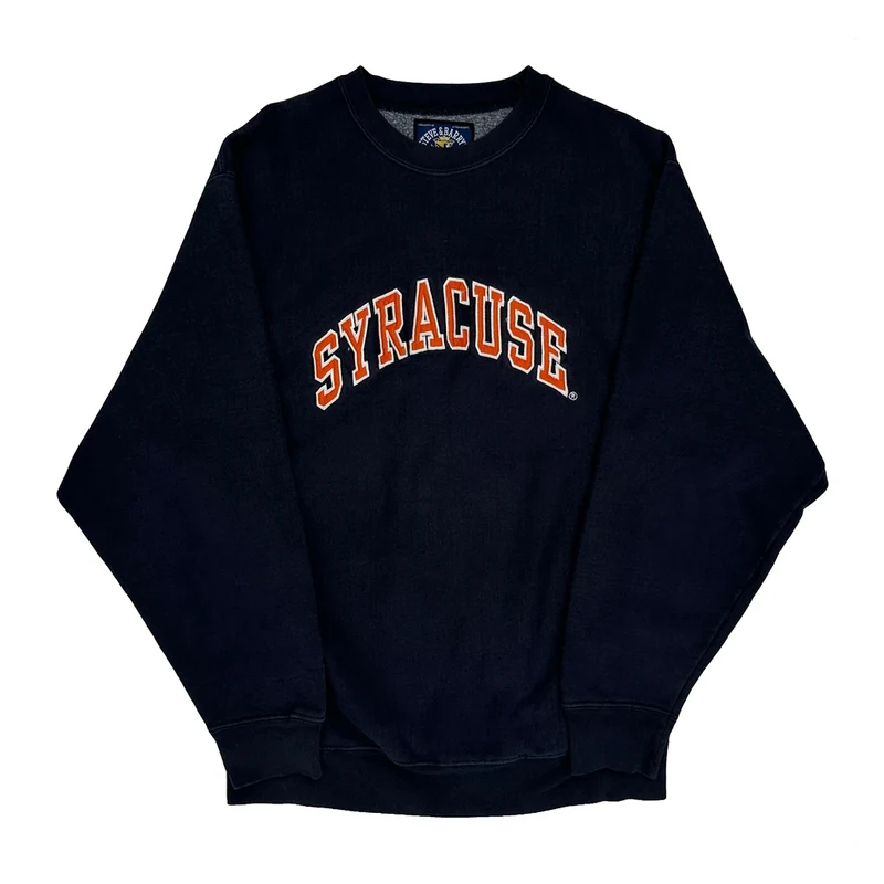 Syracuse Steve & Barry College Sweatshirt - Medium Black Cotton Blend