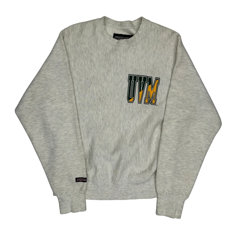 Jansport College Sweatshirt - Small Grey Cotton