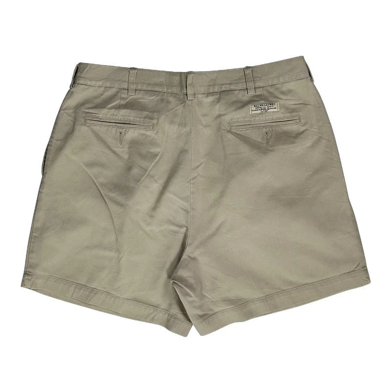 Polo By Ralph Lauren Pleated Shorts - 34W 6L Beige Cotton
